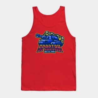 Spartan Battle Tank Gaming Design T-shirt Coffee Mug Apparel Notebook Sticker Gift Mobile Cover Tank Top